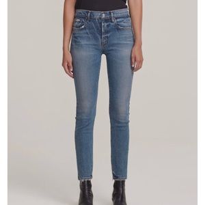 NWT AGOLDE Toni High-Rise Slim Jeans